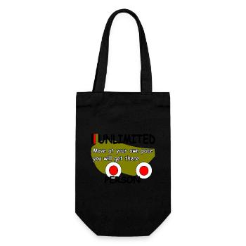Move at your own pace you will get there - Gift Bag for Bottles - black - Front