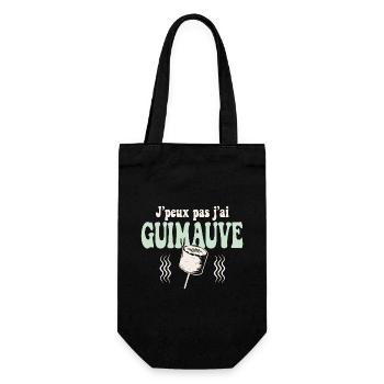 J'peux pas j'ai Guimauve Vert pastel - Sac à bouteille - noir - Devant