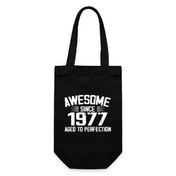 Vintage 1977 Cadeau 47e Anniversaire 1977 - Sac à bouteille - noir - Devant