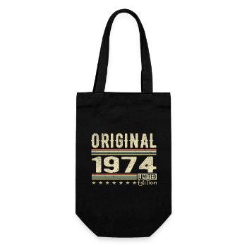 Original 1974 - Cadeau D’anniversaire Rétro 1974 - Sac à bouteille - noir - Devant