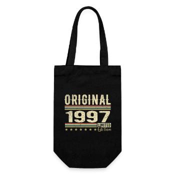 Original 1997 - Retro Geburtstagsgeschenk 1997 - Geschenkbeutel für Flaschen - Schwarz - Vorne
