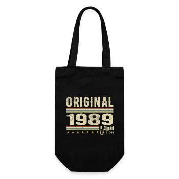 Original 1989 - Cadeau D’anniversaire Rétro 1989 - Sac à bouteille - noir - Devant