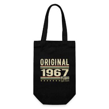 Original 1967 - Retro 1967 Geburtstagsgeschenk - Geschenkbeutel für Flaschen - Schwarz - Vorne