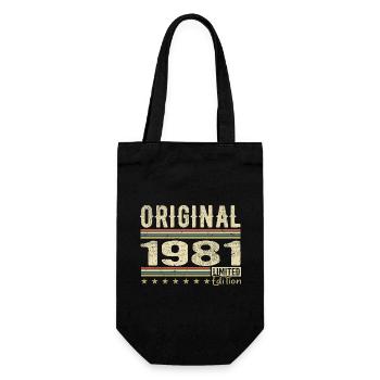Original 1981 - Cadeau D’anniversaire Rétro 1981 - Sac à bouteille - noir - Devant