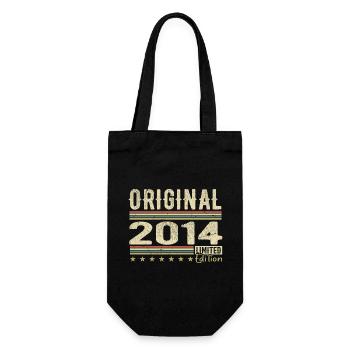 Original 2014 - Retro Birthday Gift 2014 - Gift Bag for Bottles - black - Front