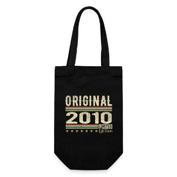 Original 2010 - Cadeau D’anniversaire Rétro 2010 - Sac à bouteille - noir - Devant