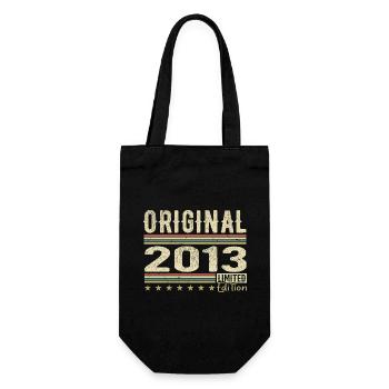 Original 2013 - Retro Birthday Gift 2013 - Gift Bag for Bottles - black - Front