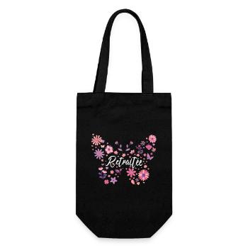 Papillon Jeune Retraitée Femme Retraite - Sac à bouteille - noir - Devant