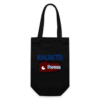 Someone can help you keep a good attitude always - Gift Bag for Bottles - black - Front