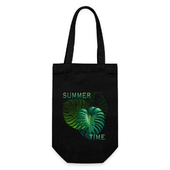 summer time - Gift Bag for Bottles - black - Front