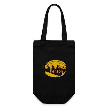 Keep calm - Gift Bag for Bottles - black - Front