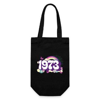 Retro 1973 Fête Anniversaire Femme 50 Ans - Sac à bouteille - noir - Devant