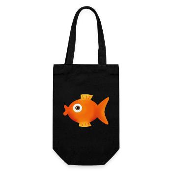 T-shirt avec graphique de poisson pour idée cadeau de pêcheur - Sac à bouteille - noir - Devant