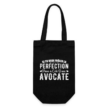 La Perfection C'est à Côté D'une Avocate - Sac à bouteille - noir - Devant