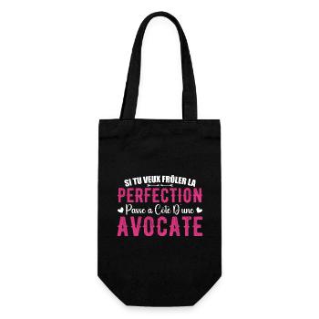 La Perfection C'est à Côté D'une Avocate - Sac à bouteille - noir - Devant