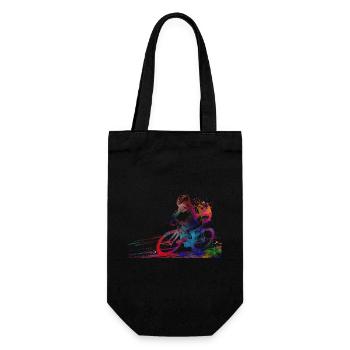 Cycling #cycling #sport #bike - Gift Bag for Bottles - black - Front