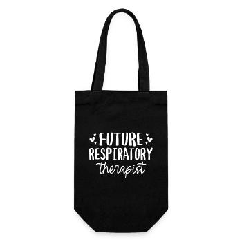 future respiratory therapist - Gift Bag for Bottles - black - Front