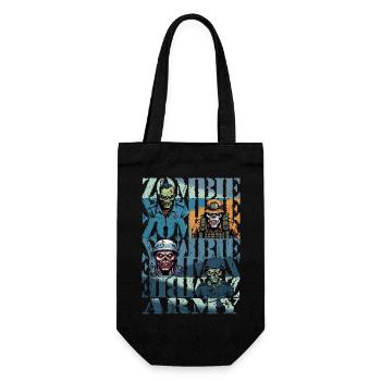 Armée de zombies - Sac à bouteille - noir - Devant