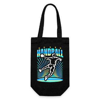 Handball Player Handball Gift - Gift Bag for Bottles - black - Front