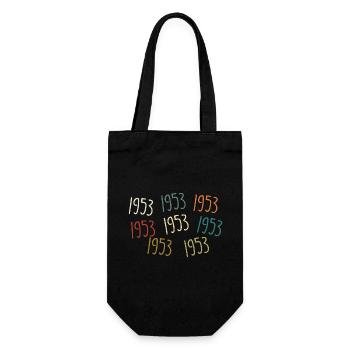 Born in 1953 - legendary since 1953 - Gift Bag for Bottles - black - Front