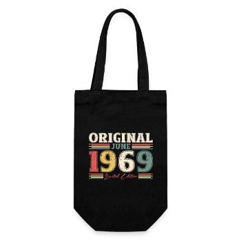 Original Juin 1969 Millésime 1969 Anniversaire 1969 - Sac à bouteille - noir - Devant
