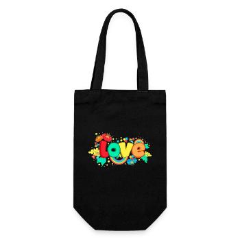 L’amour et les fleurs - Sac à bouteille - noir - Devant