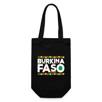 Burkina Faso flag - Gift Bag for Bottles - black - Front
