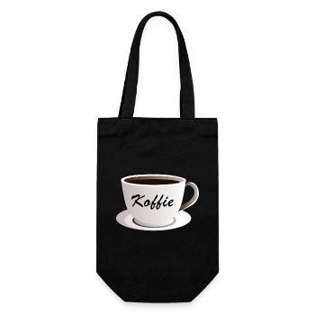 Delicious cup of coffee with imprint Coffee - Gift Bag for Bottles - black - Front
