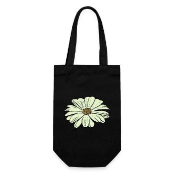 Flower Blossom Pastel Green st Patrick's Day - Gift Bag for Bottles - black - Front
