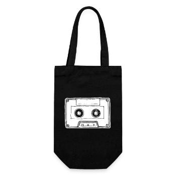 Cassette de musique Cassette audio - Sac à bouteille - noir - Devant