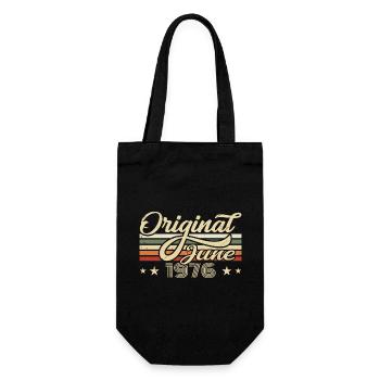 June 1976 | Birthday 1976 Vintage June 1976 - Gift Bag for Bottles - black - Front
