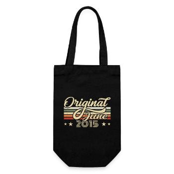 June 2015 | Birthday 2015 Vintage June 2015 - Gift Bag for Bottles - black - Front