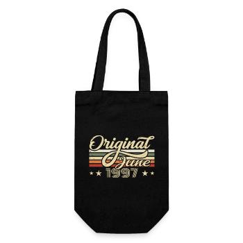 Juni 1997 | Geburtstag 1997 Jahrgang Juni 1997 - Geschenkbeutel für Flaschen - Schwarz - Vorne