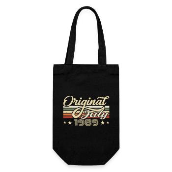 Geschenk 1989 Juli Geburtstag Geboren Im Juli 1989 - Geschenkbeutel für Flaschen - Schwarz - Vorne