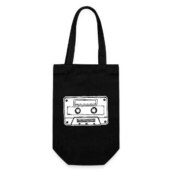 Cassette de musique Cassette audio - Sac à bouteille - noir - Devant