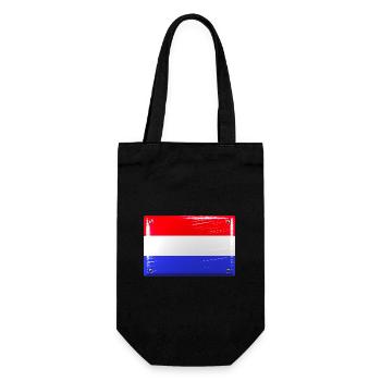 Pays-Bas Holland drapeau drapeau en étain look - Sac à bouteille - noir - Devant