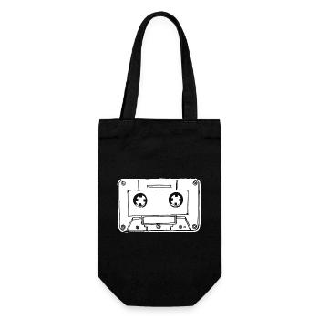 Cassette de musique Cassette audio - Sac à bouteille - noir - Devant
