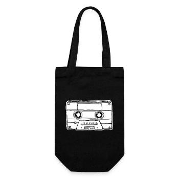 Cassette de musique Cassette audio - Sac à bouteille - noir - Devant