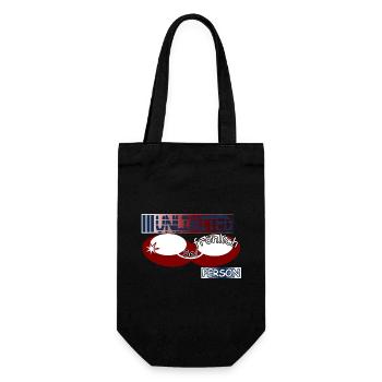 Sei fröhlich - Geschenkbeutel für Flaschen - Schwarz - Vorne