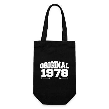 Original 1978 | Birthday Gift 1978 - Gift Bag for Bottles - black - Front