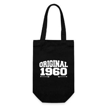 Original 1960 | Birthday Gift 1960 - Gift Bag for Bottles - black - Front