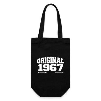 Original 1967 | Geburtstagsgeschenk 1967 - Geschenkbeutel für Flaschen - Schwarz - Vorne
