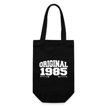Original 1985 | Birthday Gift 1985 - Gift Bag for Bottles - black - Front