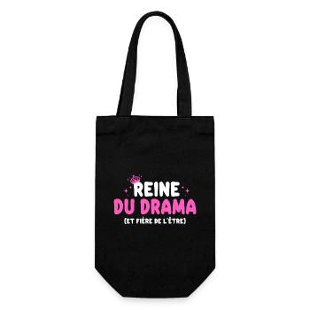 Reine Du Drama Râleuse Rigolo Femme - Sac à bouteille - noir - Devant