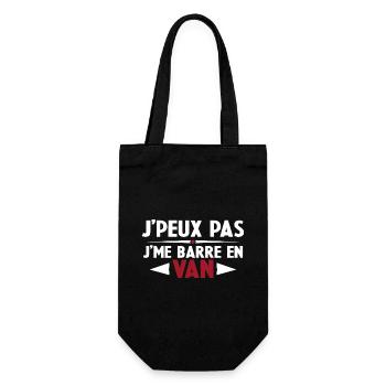 J'peux Pas J'me Barre en Van Cadeau Anniversaire - Sac à bouteille - noir - Devant