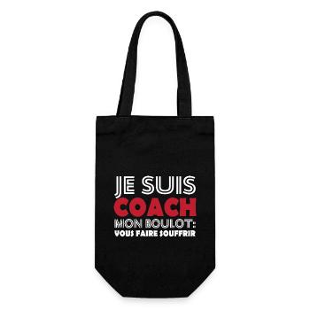 Je suis coach mon boulot vous faire souffrir - Sac à bouteille - noir - Devant
