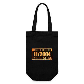 20. Geburtstag Limited Edition - ꝏ Supply 11/2004 - Geschenkbeutel für Flaschen - Schwarz - Vorne