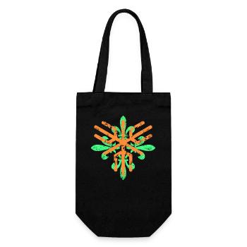Ornament Element - Gift Bag for Bottles - black - Front