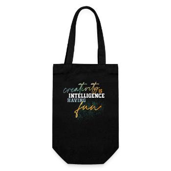 Creativity intelligence - Gift Bag for Bottles - black - Front
