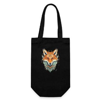 Fox - Gift Bag for Bottles - black - Front